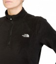 The North Face 100 Glacier 1-4 Zip True Black Femme 01