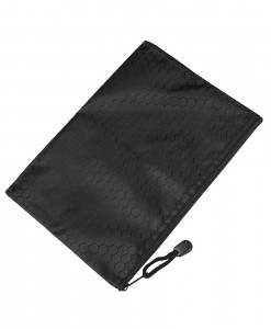 Bulbiform zipper bag black