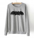 Sweatshirt Bat Heather Grey
