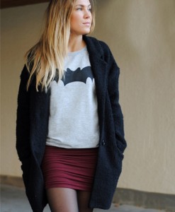 Sweatshirt Bat Heather Grey