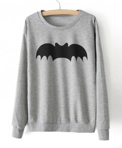 Sweatshirt Bat Heather Grey