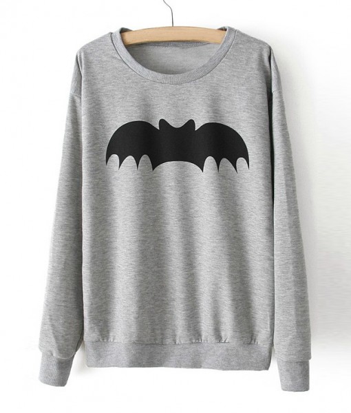 Sweatshirt Bat Heather Grey