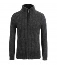 Cardigan zippé Skive Dark Grey 1