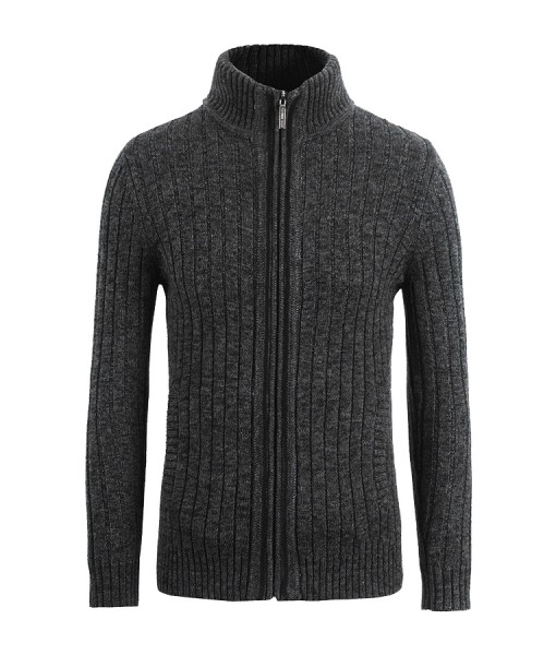 Cardigan zippé Skive Dark Grey 1