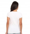 Converse T-shirt Sabina Blanc Femme 02