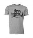 Lonsdale Logo T-Shirt Marl Grey