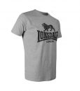 Lonsdale Logo T-Shirt Marl Grey