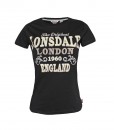 T-Shirt Betsy Black Girly Lonsdale 1