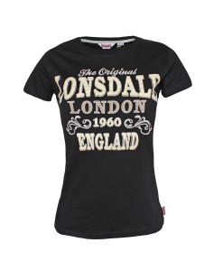 T-Shirt Betsy Black Girly Lonsdale 1