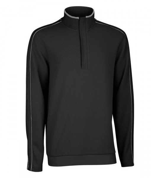 Ashworth French Rib Solid Pullover Noir 01