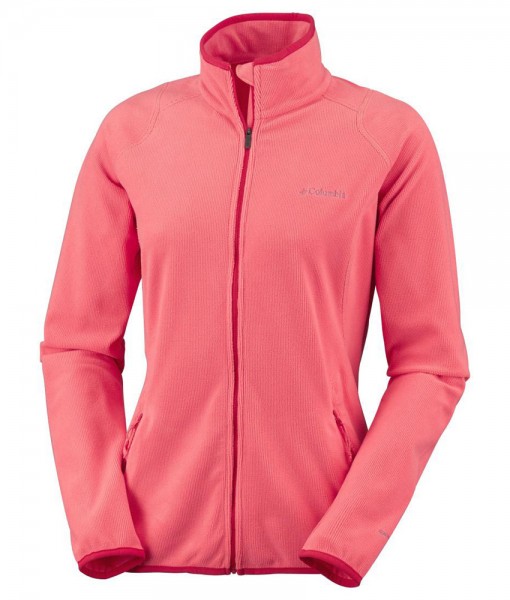 Columbia Summit Rush Full Zip Hot Coral Femme 01