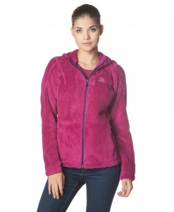 Salomon High Pile Hooded Midlayer Wild Berry 05