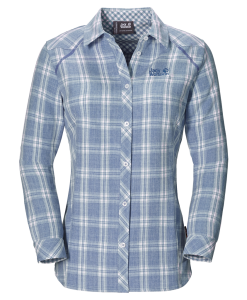 Jack Wolfskin Harrison Shirt Smoke Blue Checks W