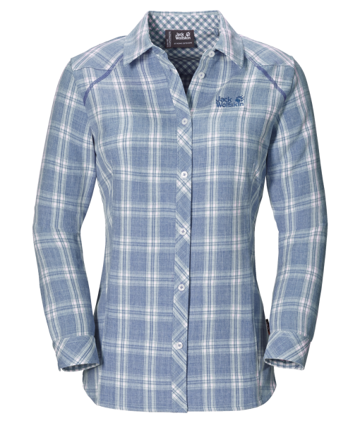 Jack Wolfskin Harrison Shirt Smoke Blue Checks W