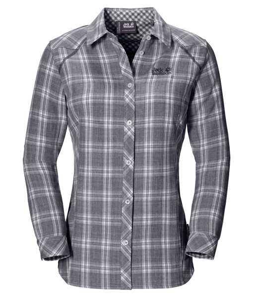 Jack Wolfskin Harrison Shirt Smoke Night Blue Checks W