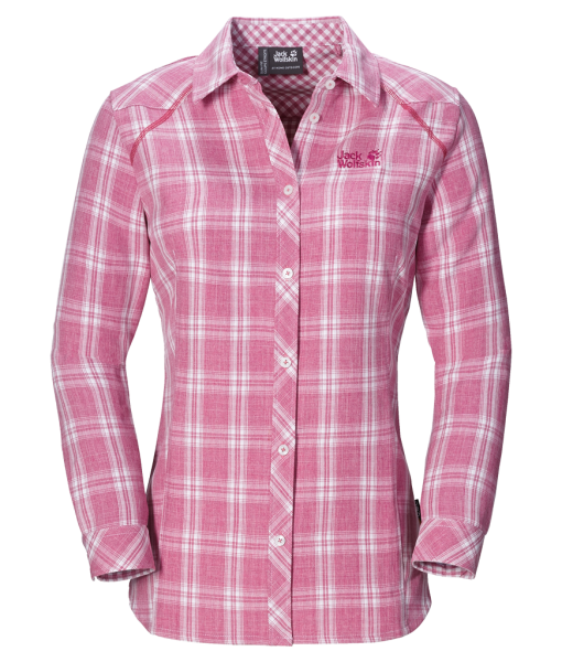 Jack Wolfskin Harrison Shirt Smoke Pink Passion Checks W