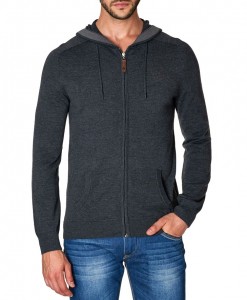 Paul Stragas Jersey Hooded Cardigan PU-232-139-01