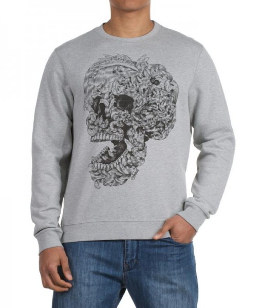 Sweatshirt Eye Animal Gris 01