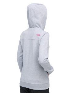 The North Face Original FZ Hoodie W Heather Grey Pink