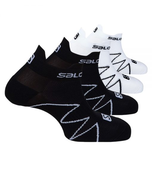 Chaussettes Salomon XA SONIC Black-White S01