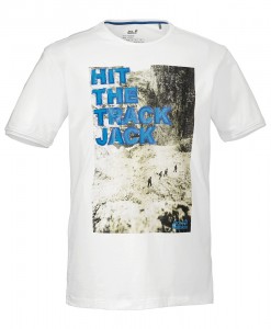 Jack Wolfskin T-shirt Track White Rush