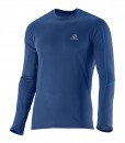 Salomon Trail Runner LS Tee M Midnight Blue 01