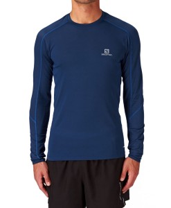 Salomon Trail Runner LS Tee M Midnight Blue 02