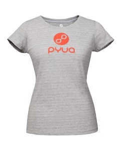 T-shirt Pyua Logo T-Y Grey Femme 01