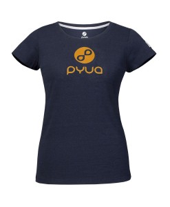 T-shirt Pyua Logo T-Y Navy Blue Orange 01