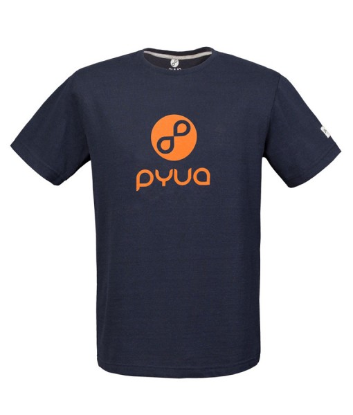 T-shirt Pyua Loop T-Y Navy Blue Orange 01