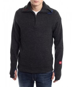 Ulvang Rav sweater w-zip Charcoal 04