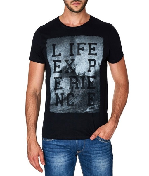 Paul Stragas T-shirt Life Experience Black 843