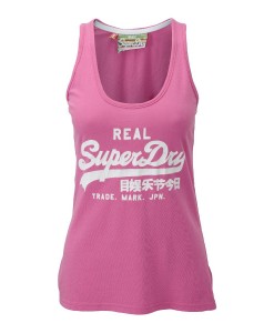 Superdry Débardeur Vintage Logo Bubblegum Pink