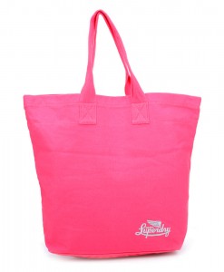 Superdry Icarus tote bag fluro pink R02