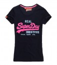 Superdry T-shirt Vintage Glitter Eclipse Navy TL02