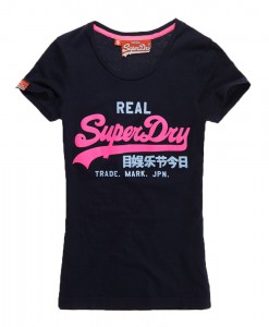 Superdry T-shirt Vintage Glitter Eclipse Navy TL02