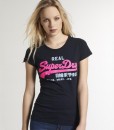 Superdry T-shirt Vintage Glitter Eclipse Navy TL06