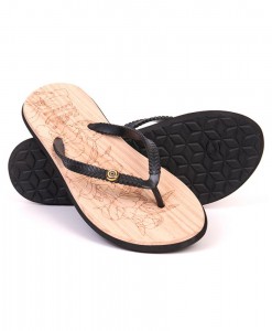 Zohula Ola Black Flip Flops