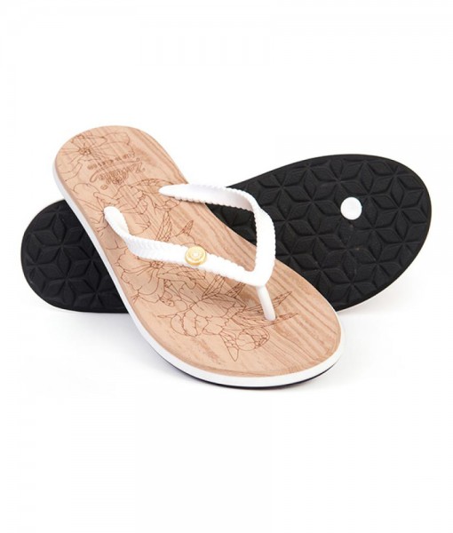 Zohula Ola White Flip Flops