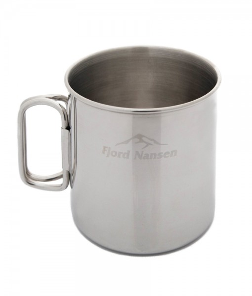 Brann Silver Stainless Steel Mug Fjord Nansen K01