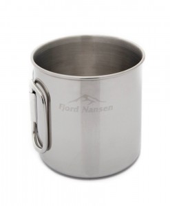 Brann Silver Stainless Steel Mug Fjord Nansen K02