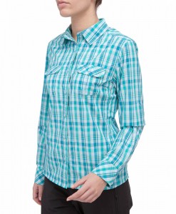 The North Face Boulder Kassie Shirt Ion Blue Plaid D02