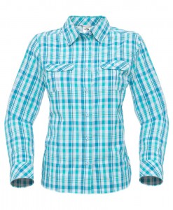 The North Face Boulder Kassie Shirt Ion Blue Plaid D03