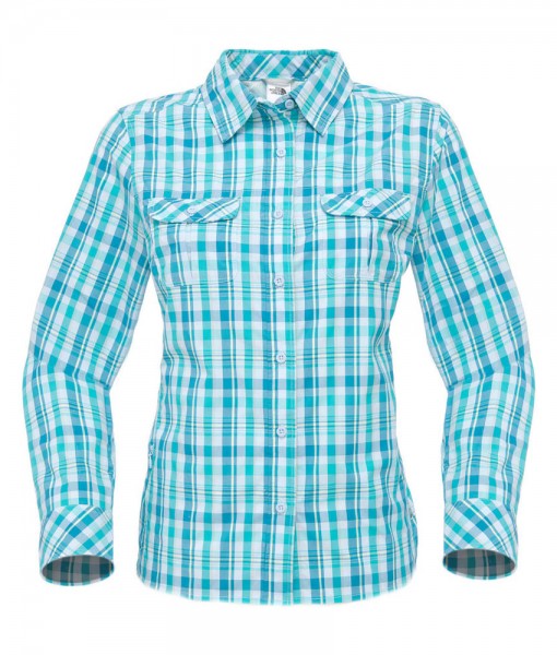 The North Face Boulder Kassie Shirt Ion Blue Plaid D03
