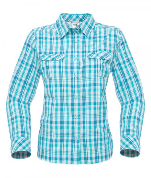 The North Face Boulder Kassie Shirt Ion Blue Plaid D03