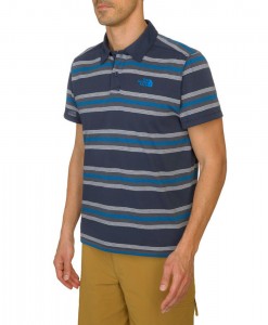 The North Face Mens Hike Polo Shirt Cosmic Blue T03