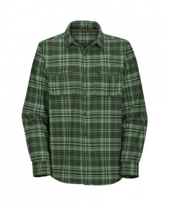 The North Face LS Grizzly Lake Flannel Fig Green T01