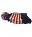 Bonnet Stars and Stripes Beanie Hat Vintage Navy A03