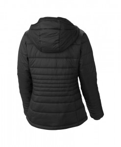 Columbia Go To Hooded Jacket Black White Femme