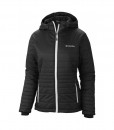 Columbia Go To Hooded Jacket Black White Femme